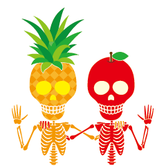 fruity skulls