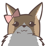 Scruffy girl Corgi Sticker