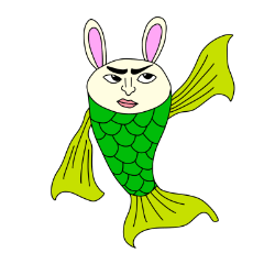 Rabbit fish stickers