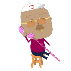 Japanese Grandfather Sticker85
