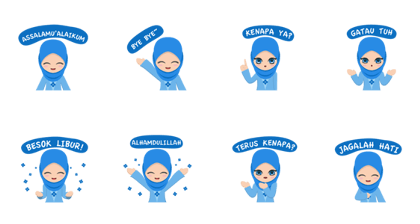 Blue Hijab