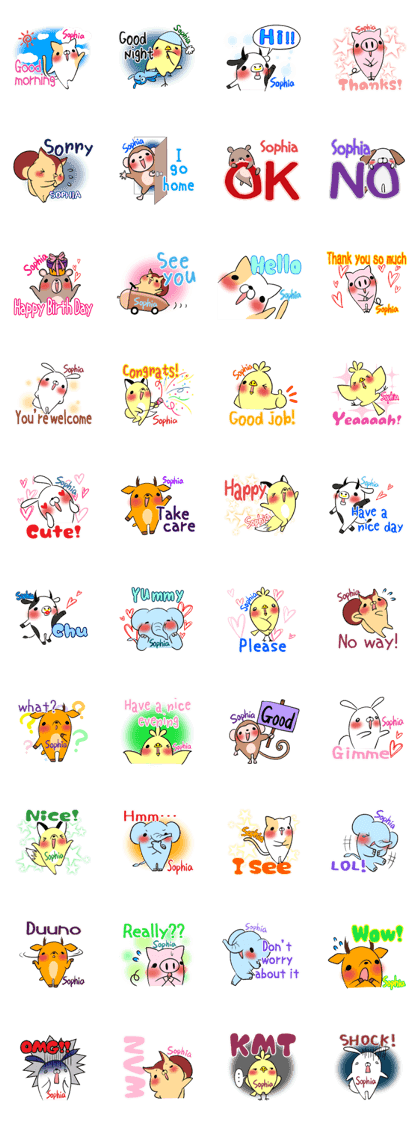 Sophia's exclusive sticker