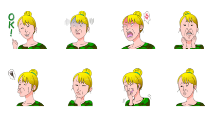THE Aunt2 rt sticker series