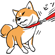 Shiba's Feelings red and black