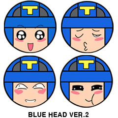 Cute blue head. No.2