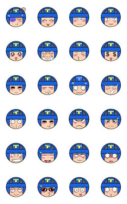 Cute blue head. No.2