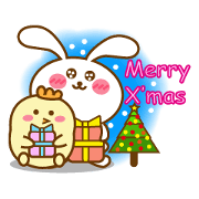 Cute Big Ear Rabbit & Chicken