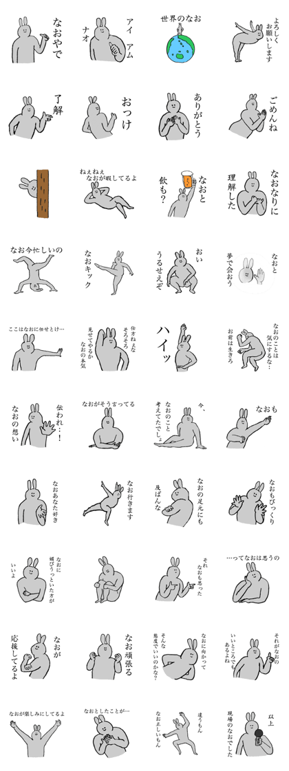 Rabbit's name is Nao