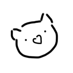 lovely bear and cat stickers