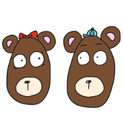 big eyes bear!