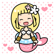 Sticker of mermaid