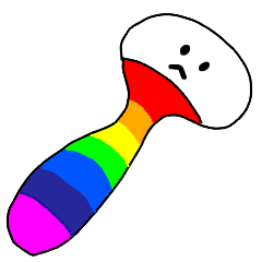 Emotional rainbow mushrooms
