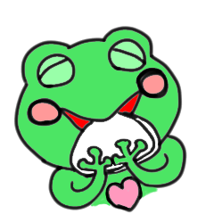 lovely cute  frogs