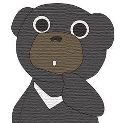 The cute Bear PEACH's Sticker(ENG)