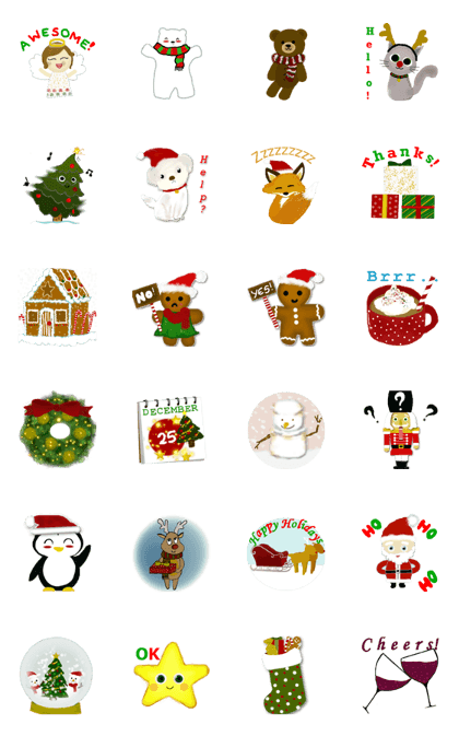 Tis The Season Christmas Stickers