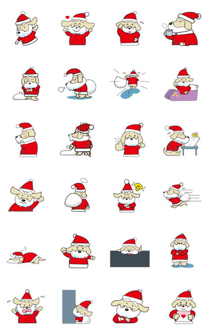 Santa Dog (no text)