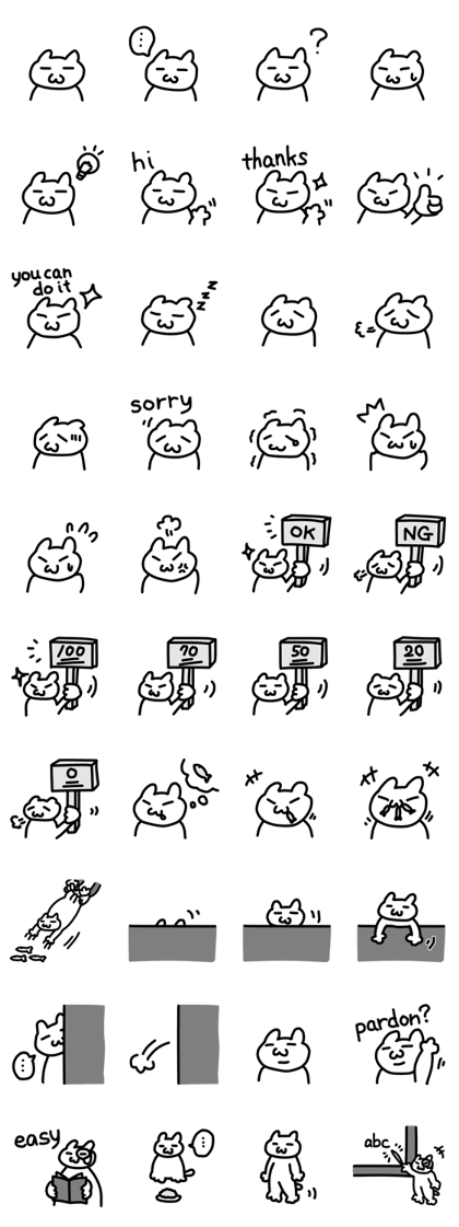 Neko-san Stickers - Gogengo!