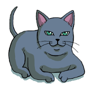 The cheeky Russian Blue