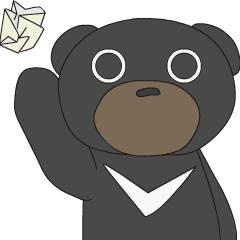 Animated! The cute Bear PEACH's Sticker