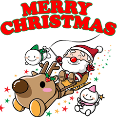 Merry X'mas and a happy new year. – LINE stickers | LINE STORE