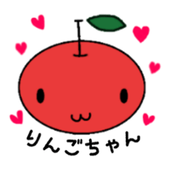 RINGO-chan ; Cute apple character