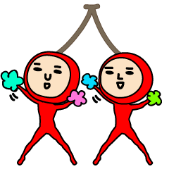 動畫 令人毛骨悚然的可愛櫻桃貼紙