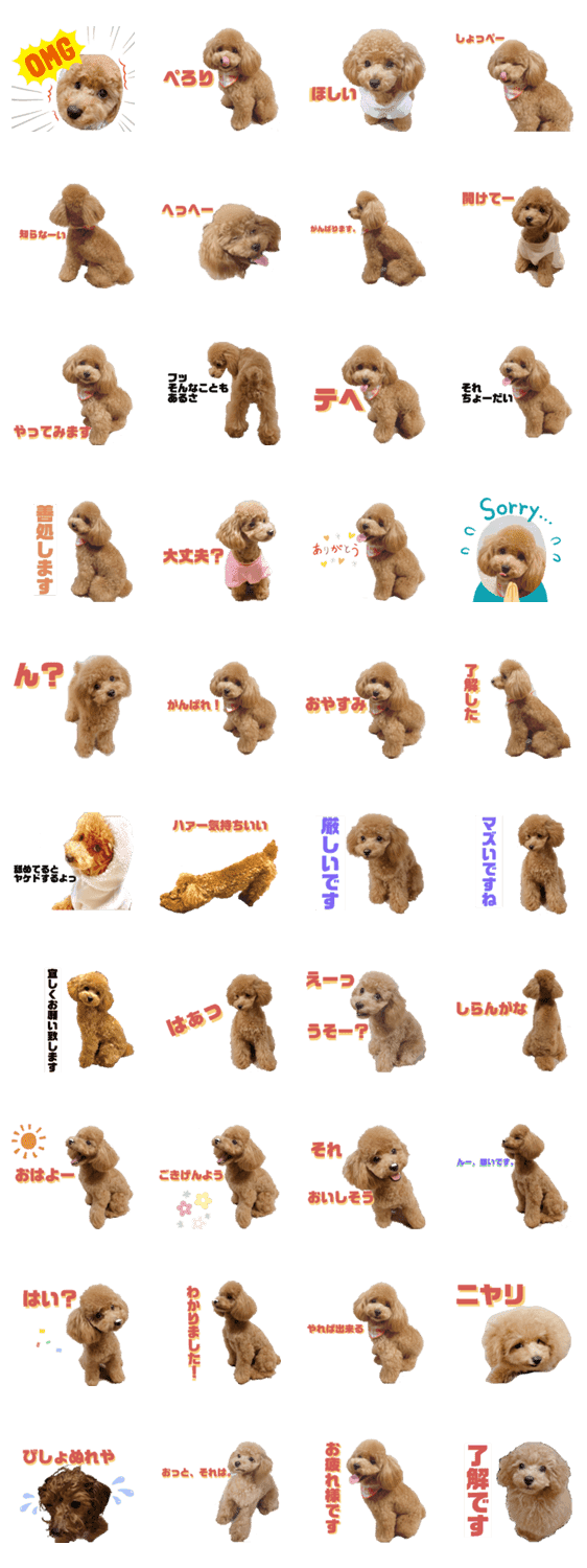 トイプーlalaさんver2 Lineクリエイターズスタンプ Stamplist トイプーlalaさんver2 Lineクリエイターズスタンプ Stamplist