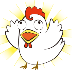 Funny Chicken Sticker