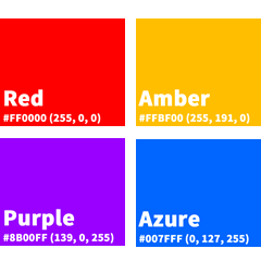 色表&顏色代碼（專業配色）