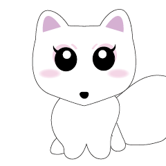 A friendly white fox