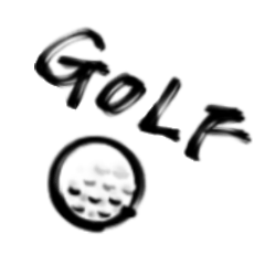 Simple golf sticker