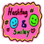 hashtag & smiley