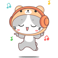 Grey cat 4 : Animated