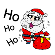 Santa Claus in Christmas day