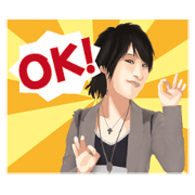 Men's Character Animation Sticker