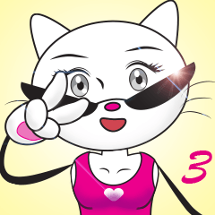 Sweetheart Cat 3- animated sticker