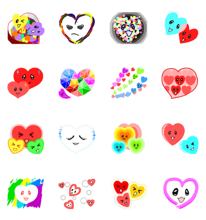 Heart mark color and design Vol.3