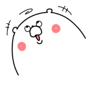 Bear sticker not thinking anything