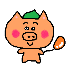 Buritto pig sticker