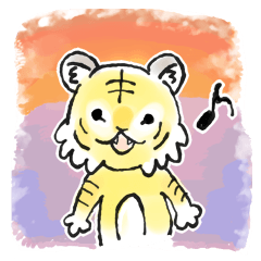 Cutie Tiger Stickers
