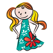 Girl with hair tied