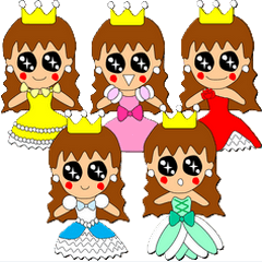 kirakira Princess Sticker