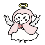 A child of angel who reactions are cute