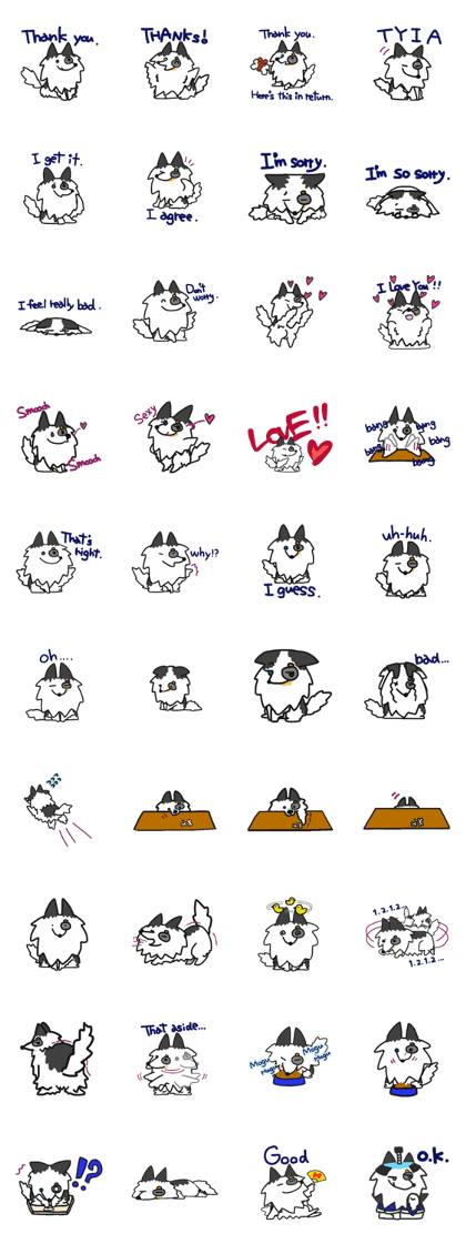 Sheltie dog Sophy.2 (Eng ver.)
