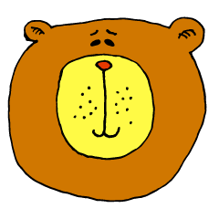 A troubled bear comakkuma