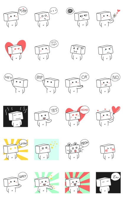 Cubeman falling in love