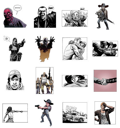 The Walking Dead Free Sticker Pack