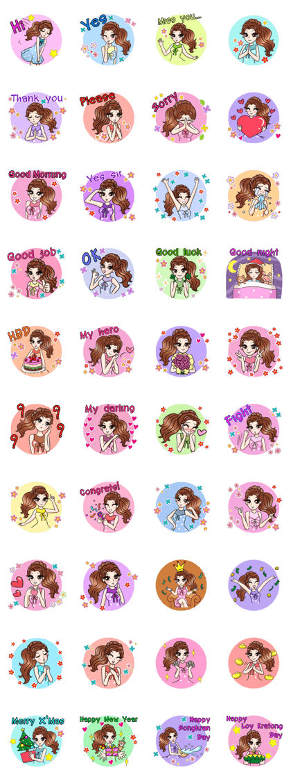 Happy cute girl version3