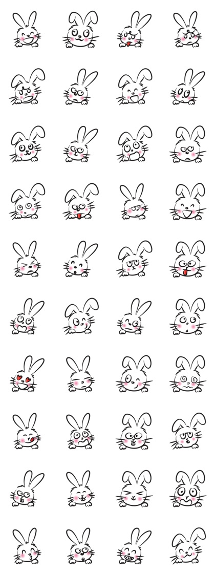 funny rabbit face