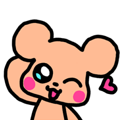 หมีเคลื่อนไหวน่ารัก - สติ๊กเกอร์ไลน์ - Linesticker